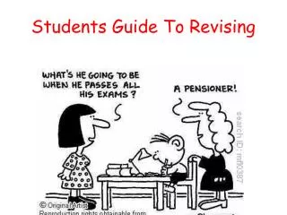Students Guide To Revising
