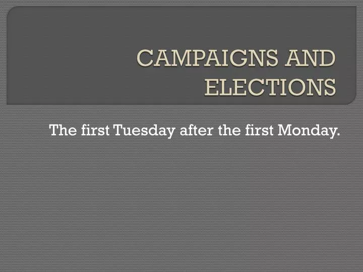 campaigns and elections