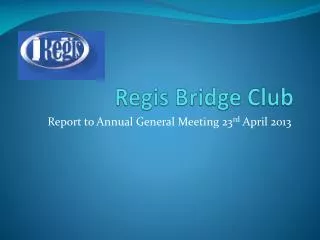 Regis Bridge Club