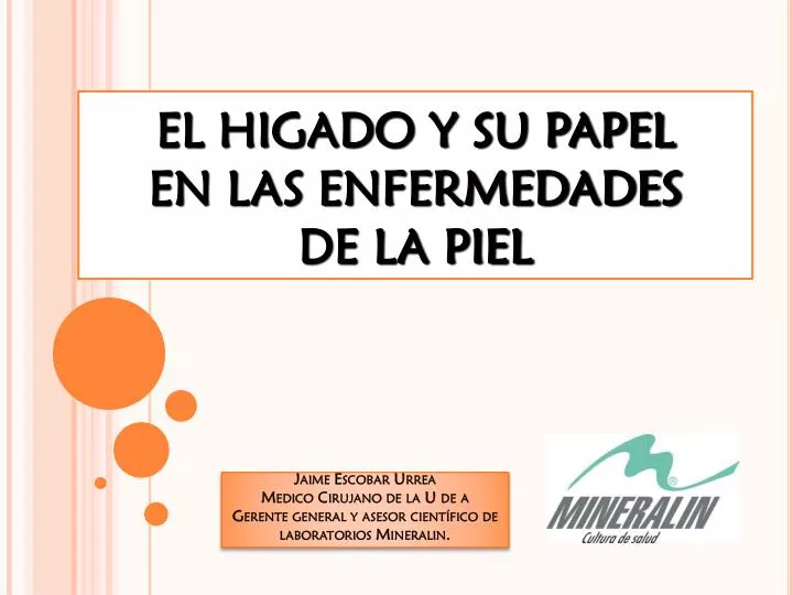 el higado y su papel en las enfermedades de la piel