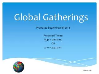 Global Gatherings