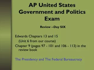 AP United States Government and Politics Exam