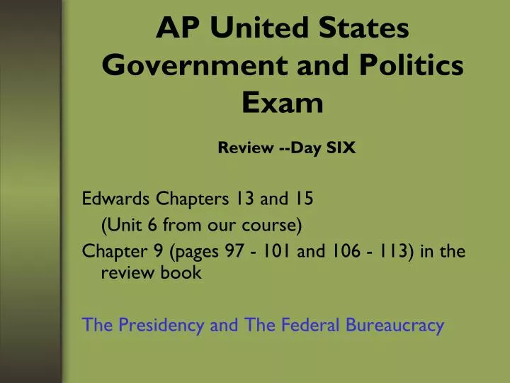 ap united states government and politics exam