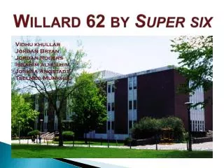 Willard 62 by Super six