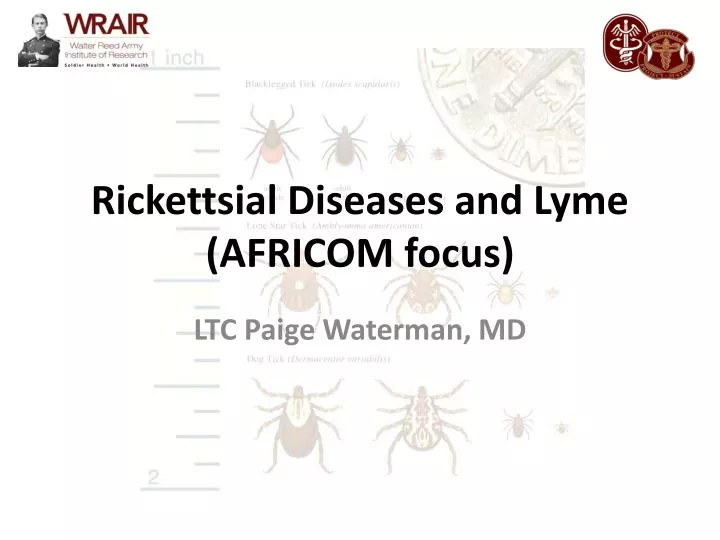 rickettsial diseases and lyme africom focus