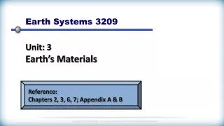 Earth Systems 3209