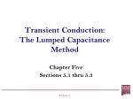 Transient Conduction: The Lumped Capacitance Method - slide 1