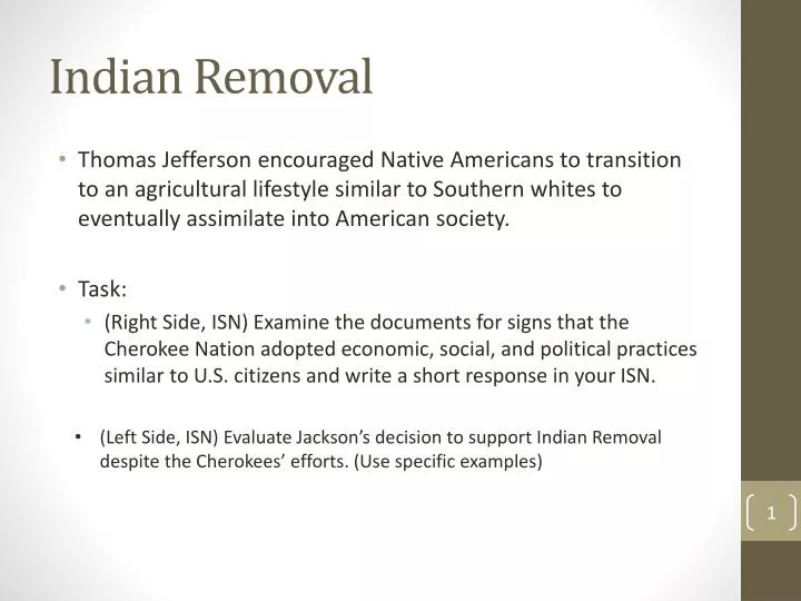 indian removal