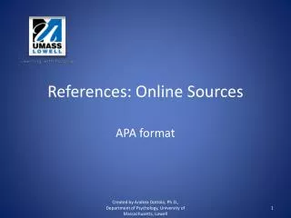 References: Online Sources