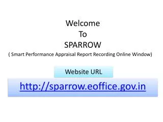 Welcome To SPARROW