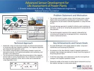 Advanced Sensor Development for Life Assessment of Power Plants