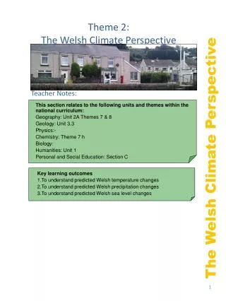 The Welsh Climate Perspective