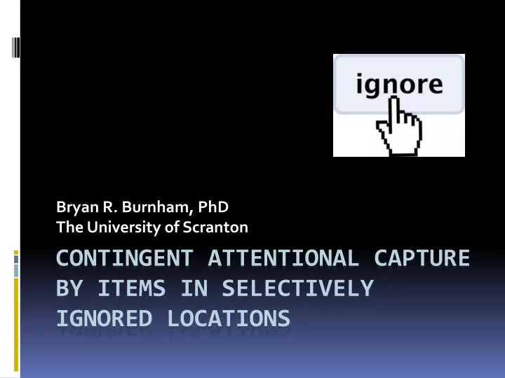 bryan r burnham phd the university of scranton