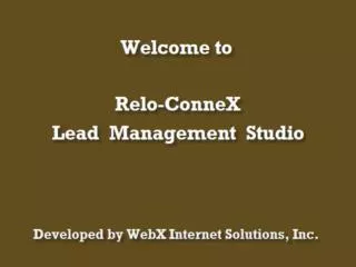 WebX Internet Solutions introduces its newest web-base application