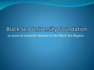 Black Sea University Foundation