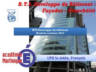 b t s enveloppe du b timent fa ades etanch it