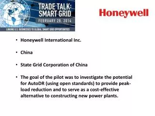 Honeywell International Inc. China State Grid Corporation of China