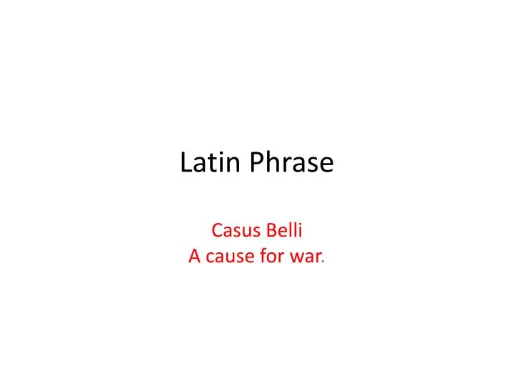 latin phrase