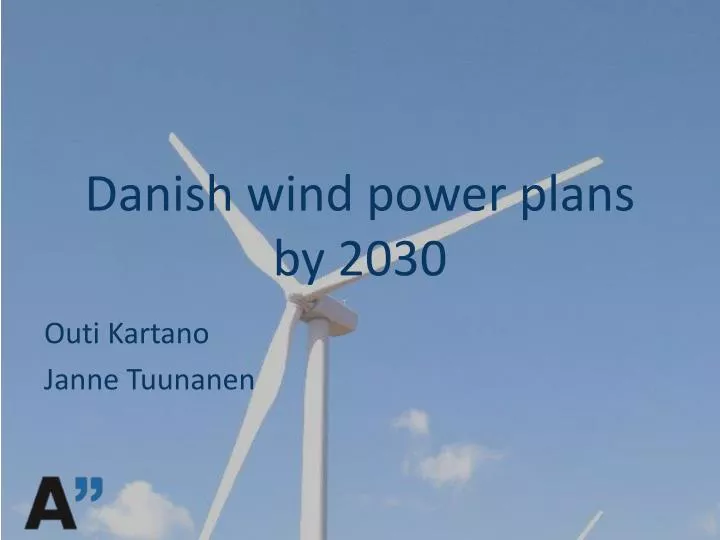 danish wind power plans by 2030