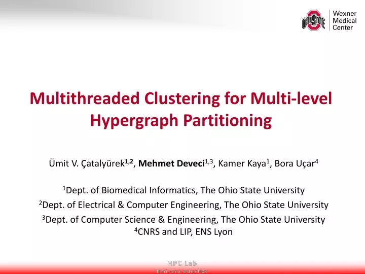 multithreaded clustering for multi level hypergraph partitioning