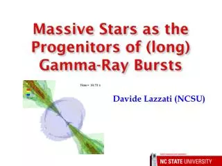 Massive Stars as the Progenitors of (long) Gamma-Ray Bursts