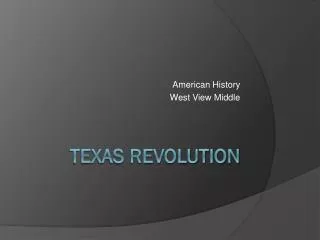 Texas revolution