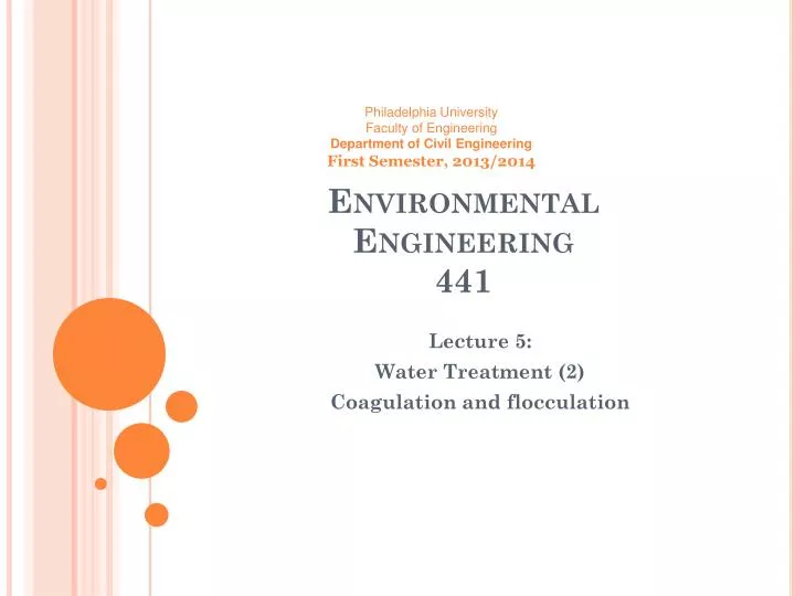 environmental engineering 441