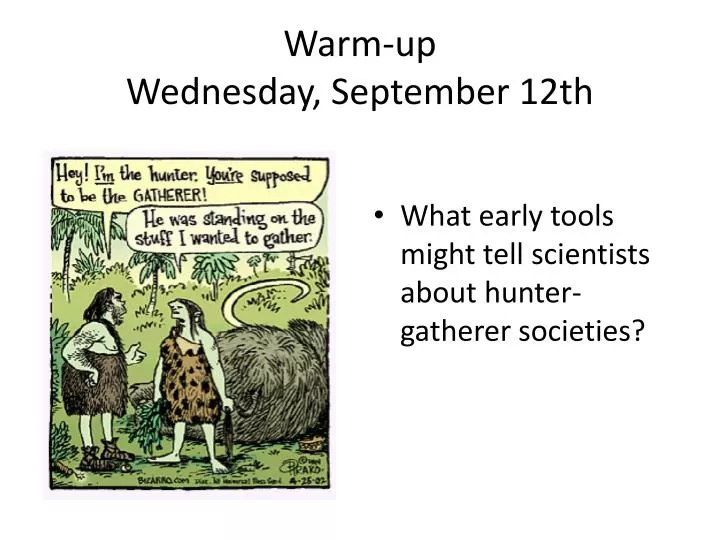 warm up wednesday september 12th