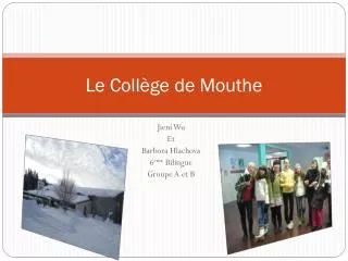 le coll ge de mouthe