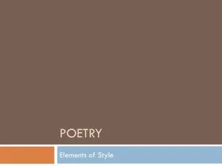 poetry