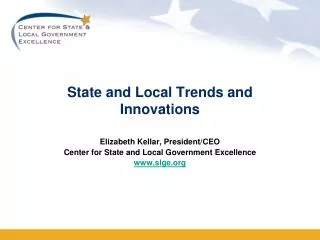 State and Local Trends and Innovations