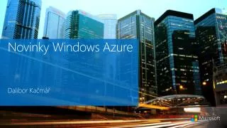 novinky windows azure