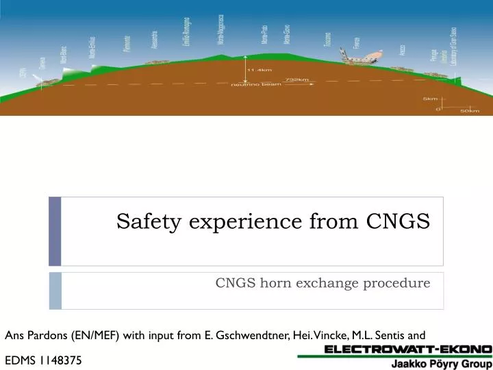 safety experience from cngs