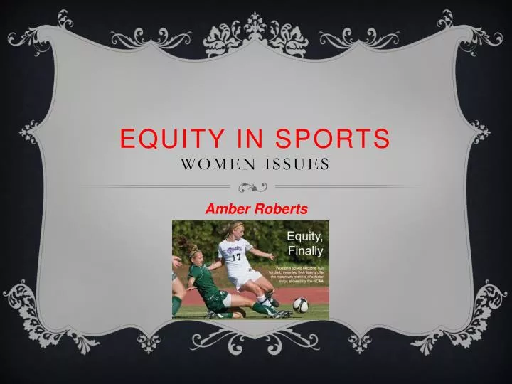 equity in sports women issues