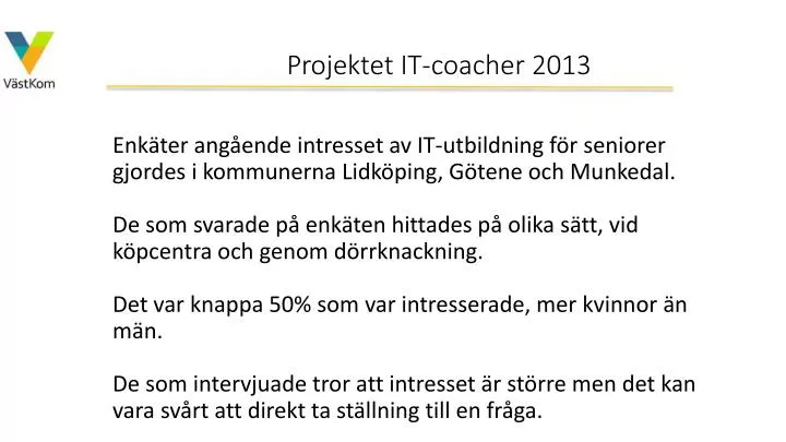 projektet it coacher 2013