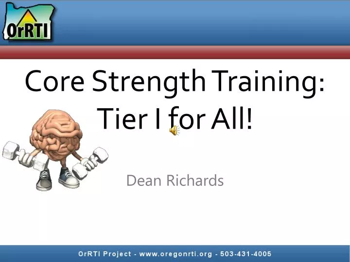core strength training tier i for all
