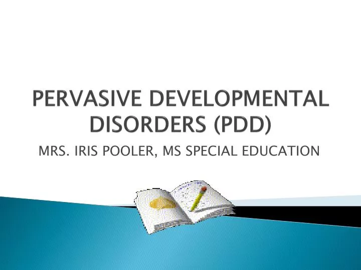 pervasive developmental disorders pdd