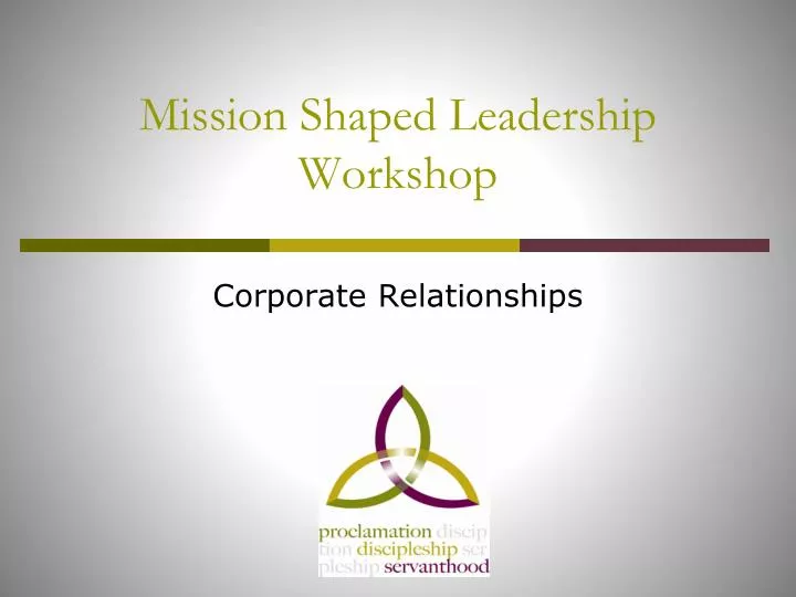 mission shaped leadership workshop