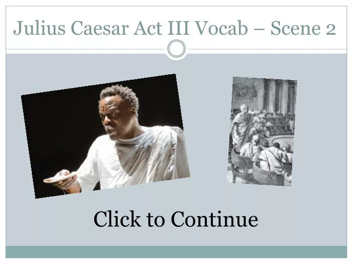 julius caesar act iii vocab scene 2