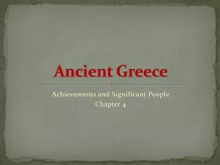 Ancient Greece