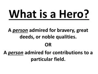 what is a hero
