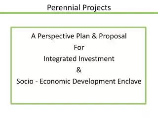 Perennial Projects