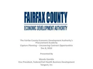 The Fairfax County Economic Development Authority's Procurement Academy