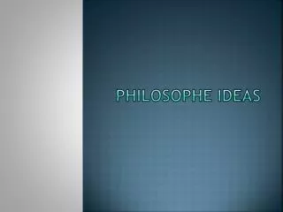Philosophe Ideas