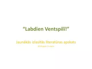 labdien ventspil