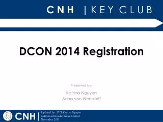 DCON 2014 Registration
