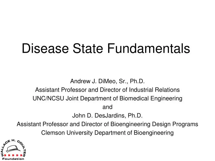 disease state fundamentals