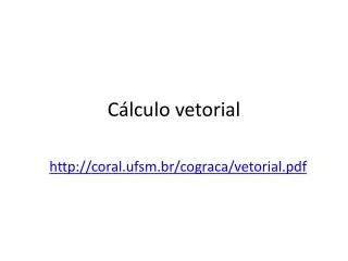c lculo vetorial