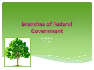 Branches of Federal Government