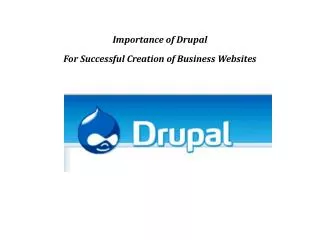 Importance of Drupal as open source web development